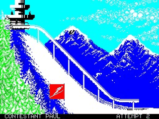 Winter Games 128 screenshot 2 for ZX Spectrum